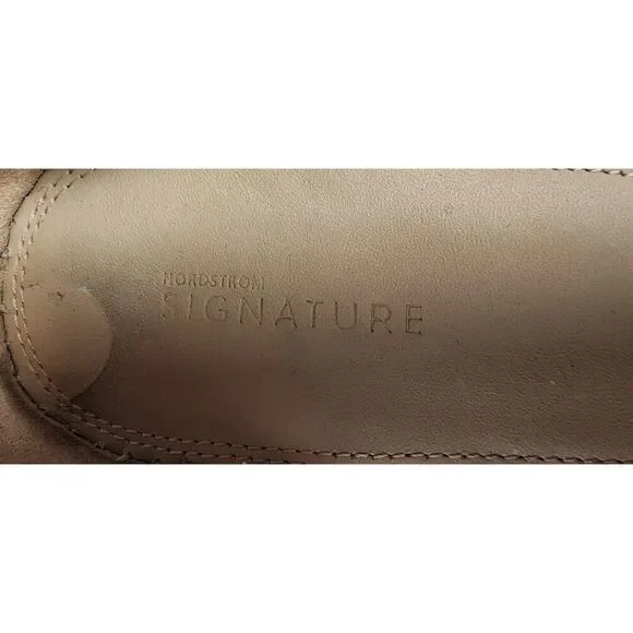 NORDSTROM Signature Women Sandals Espadrille Flat Blue/White Stripe US Size 9.5 - Picture 8 of 9